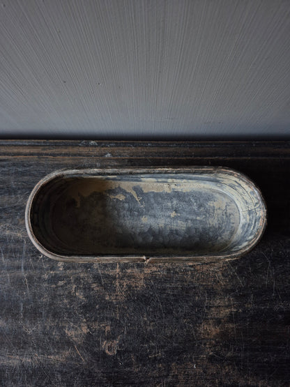 Zinkwanne oval klein
