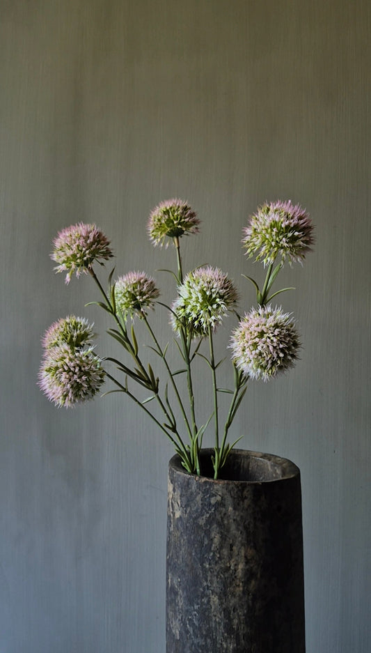 Artificial allium light pink - 47 cm