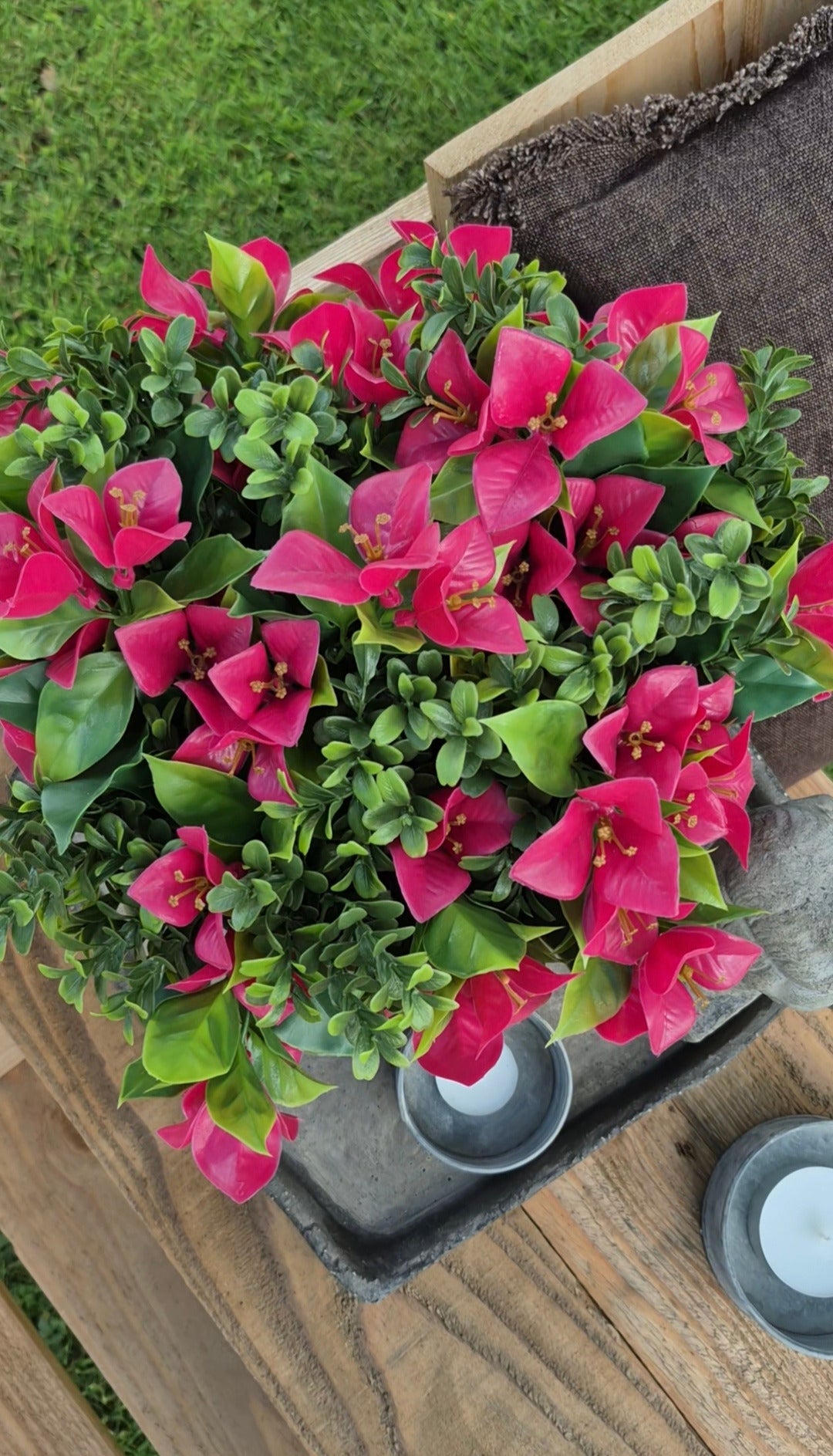 Buxus kunstplant voor buiten 32 cm UV
