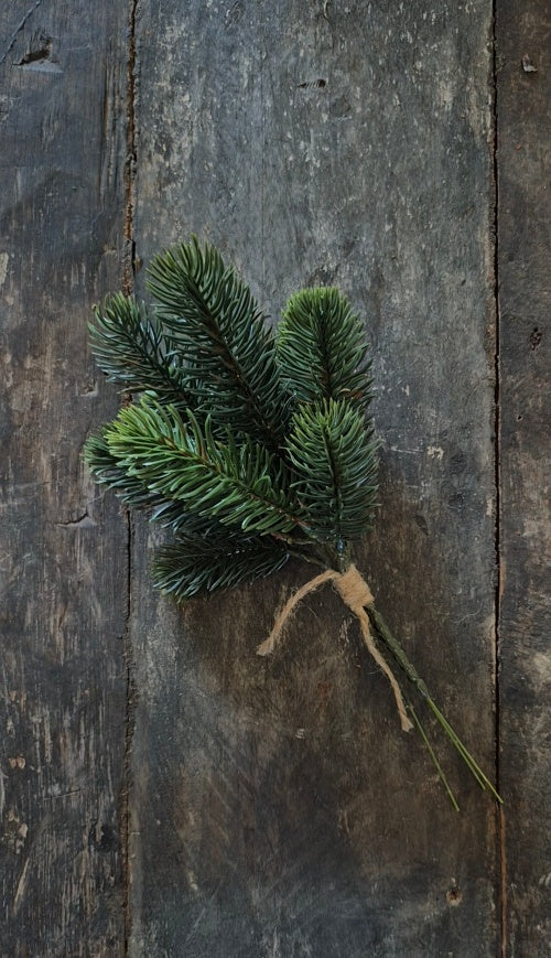 Pine artificial branch - bundle of 3 - 30 cm