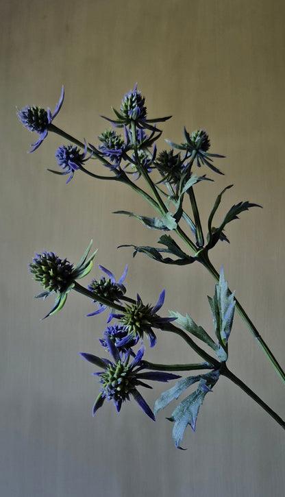 Distel Kunstzweig dunkelblau - 64 cm