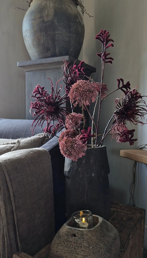 Hillary’s artificial branch set burgundy mix