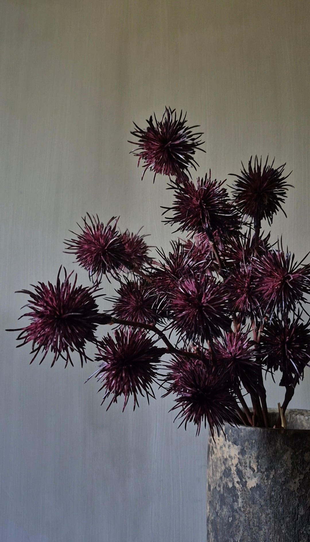 Kastanien-Kunstzweig-Bündel bordeauxrot - 40 cm