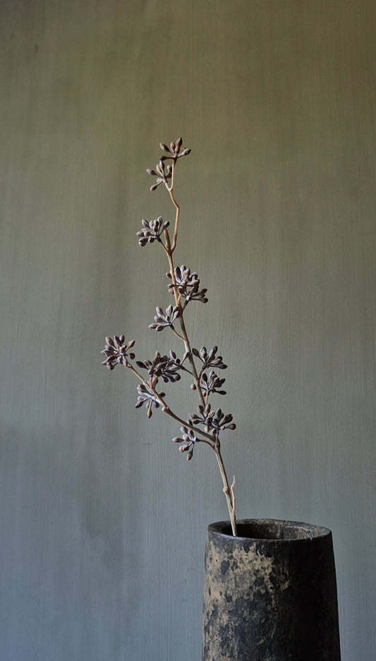 Artificial Eucalyptus Fruit Branch Light Brown - 58 cm
