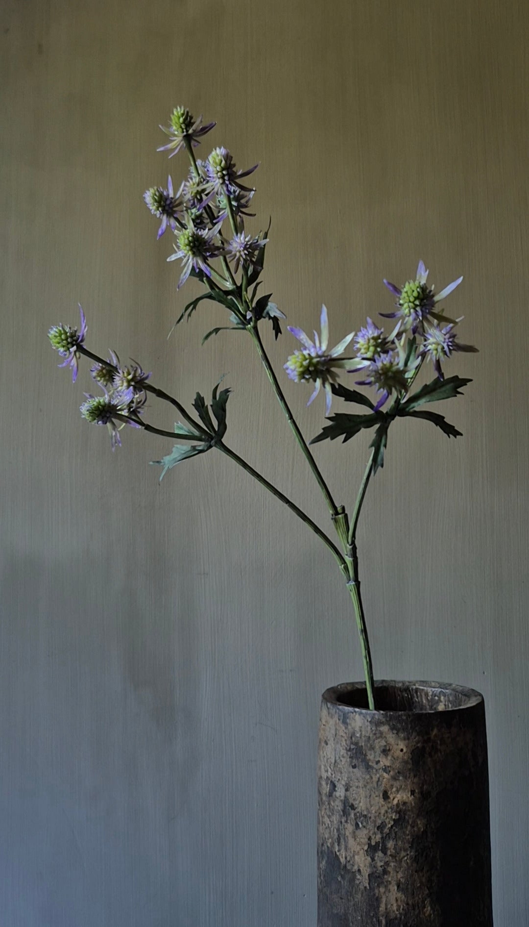 Distel Kunstzweig lila - 64 cm