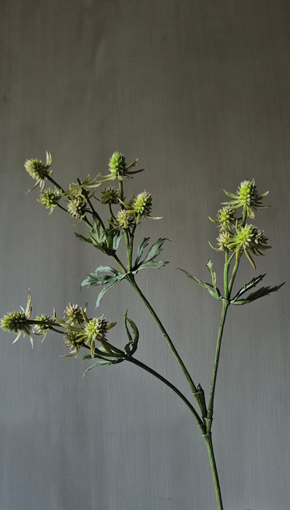Distel kunsttak groen - 64 cm