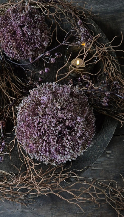 Artificial Eupatorium ball purple 15 cm