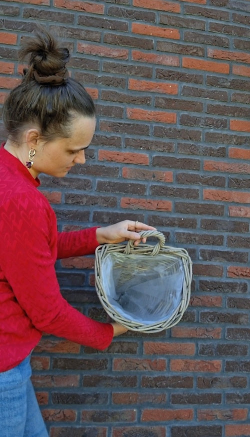 Rotan hangmand naturel voor muur of schutting