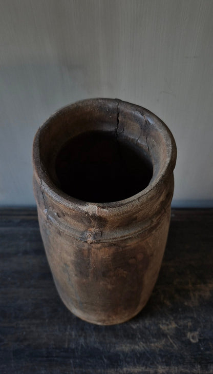 Holzkrug-Vase braun 30 cm