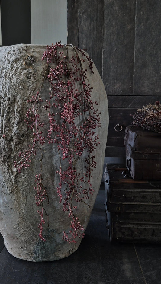 Kunst bessentak bordeauxrood 80 cm
