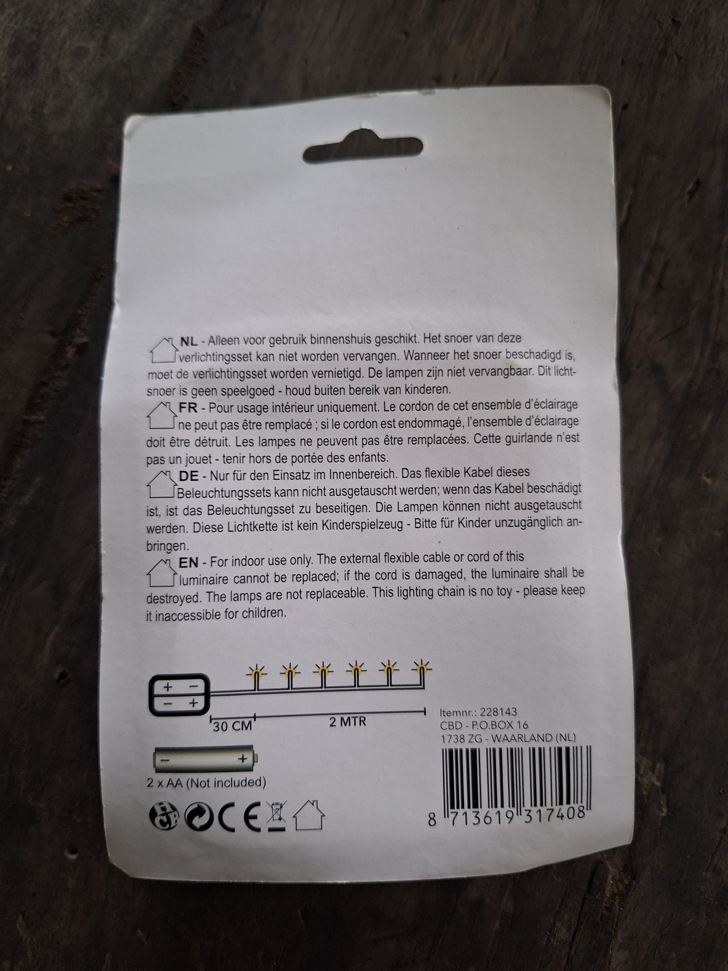 Lichterkette – 20 LEDs – 2 Meter – Annas Kollektion