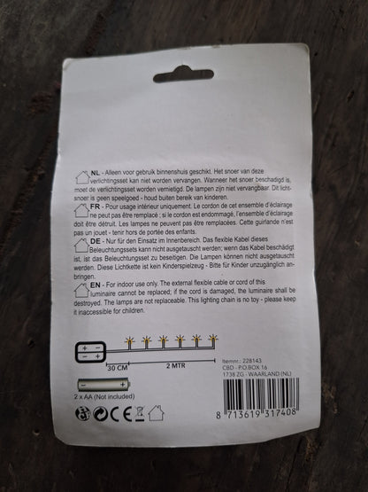 Lichterkette – 20 LEDs – 2 Meter – Annas Kollektion