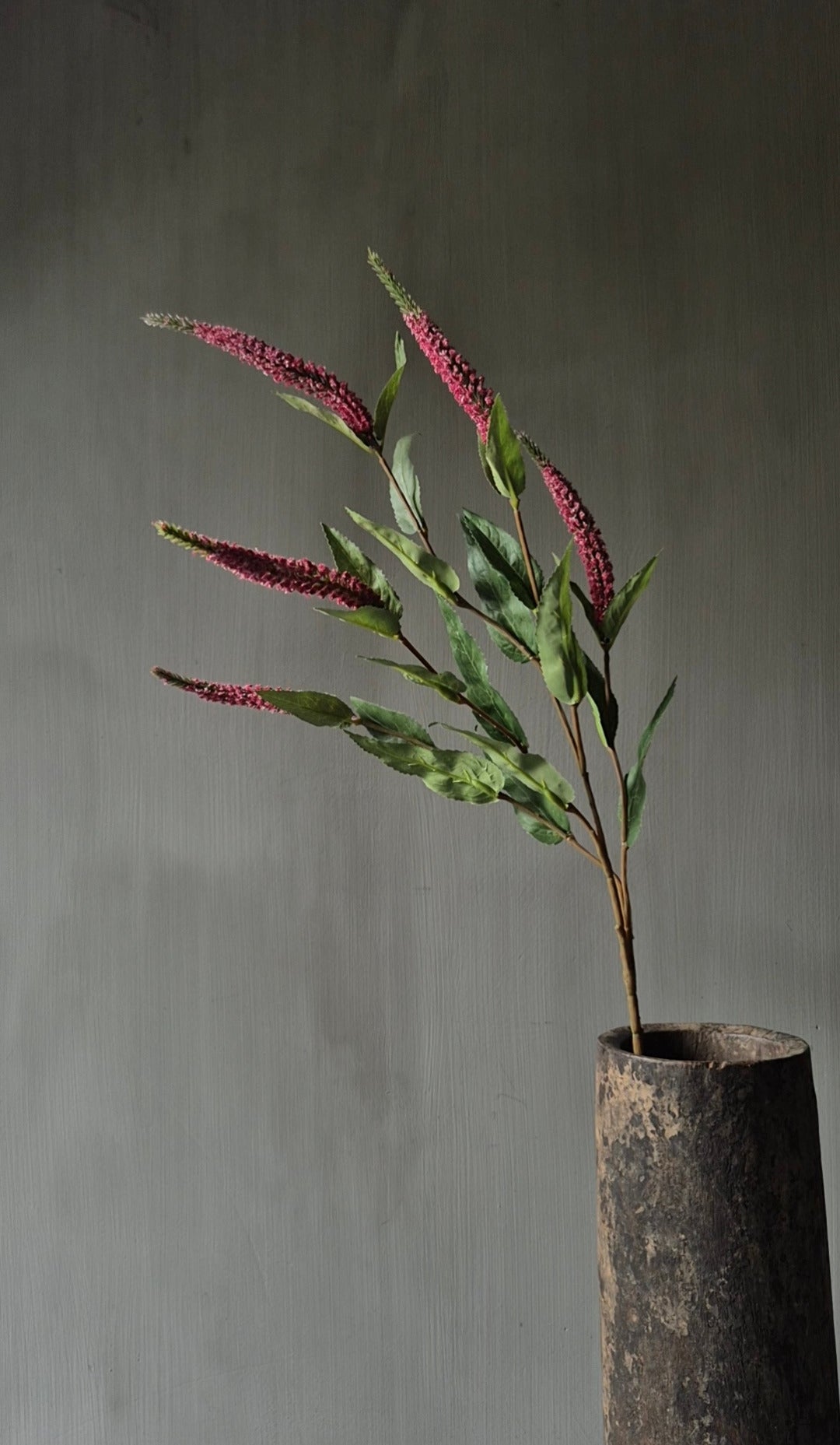 Kunstbloem veronica fel roze - 70 cm