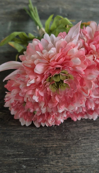 Calendula boeket zalm roze 49 cm - 5 stelen
