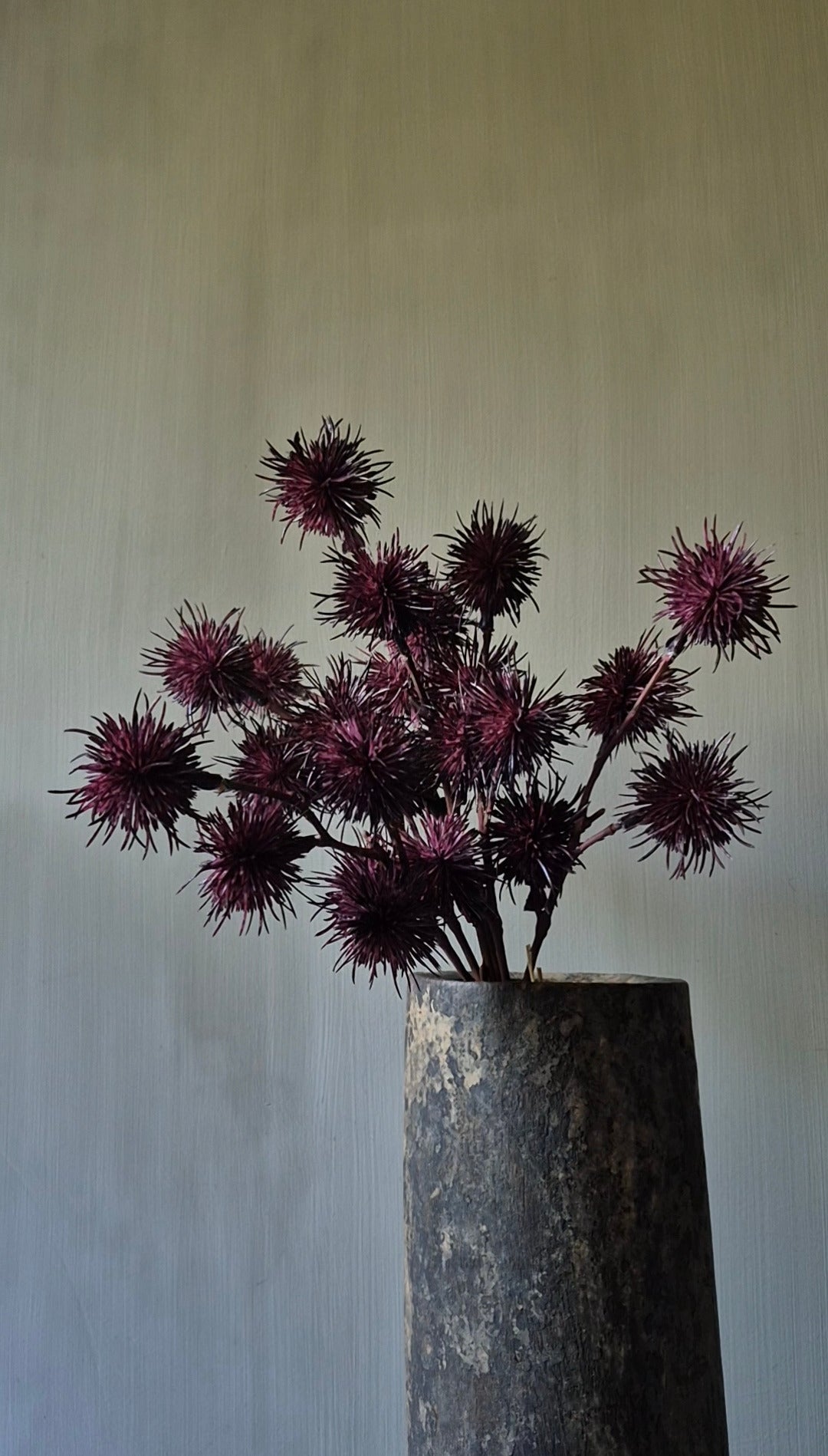Kastanien-Kunstzweig-Bündel bordeauxrot - 40 cm
