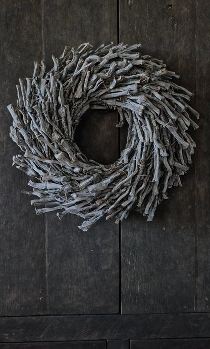 Botay krans naturel vergrijsd 36-37cm