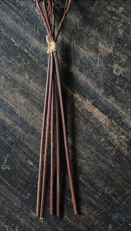 Decoratietak bruin met bessen 52 cm - 5 stelen