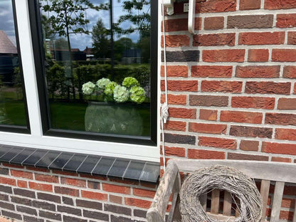 Hortensia kunstplant licht groen wit - 40 cm - UV & Water bestendig