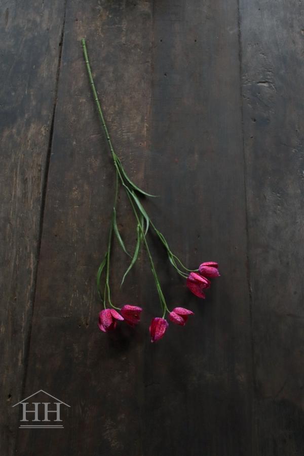 Boeket met gagel, roze kievitsbloemen en tulpen (nr 27)