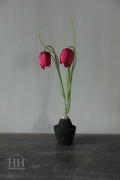 Künstliche Fritillaria fritillary mit rosa Scholle