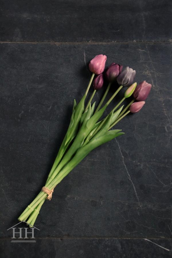 Tulip bouquet mauve mix art with gale (no. 4) 412