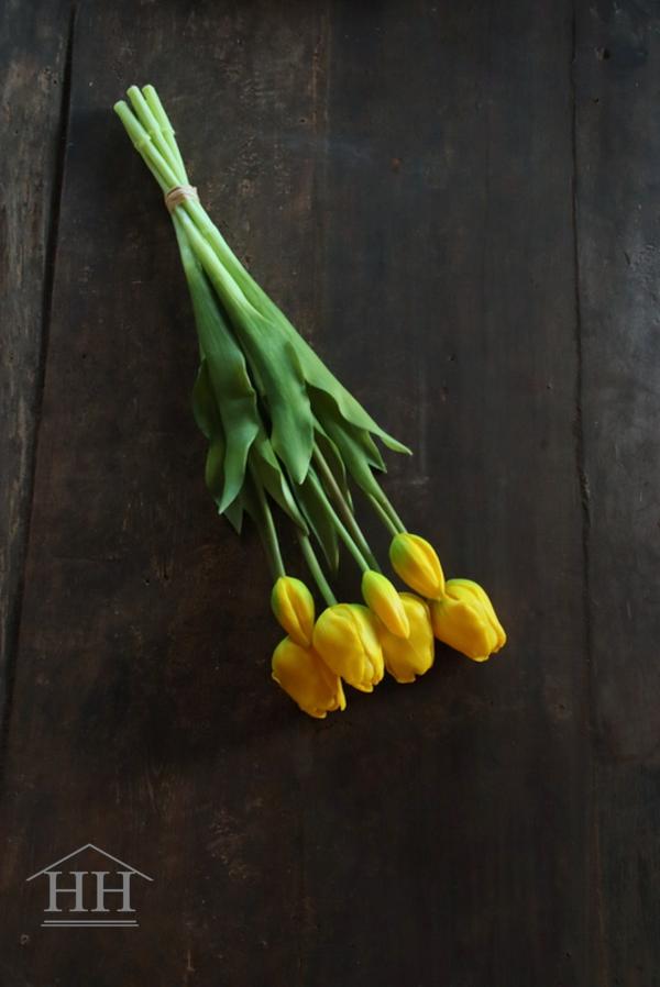 Kunst tulpen geel 47cm | Hillary'sHome