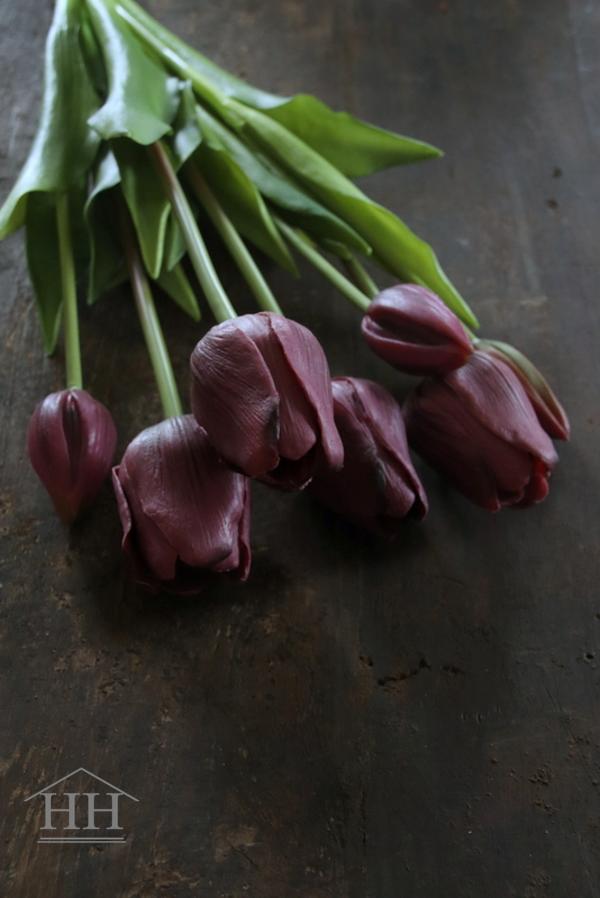 Kunst tulpen groot 47cm paars | Hillary'sHome