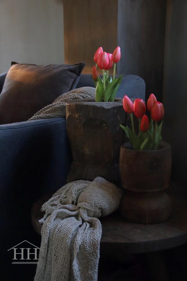 Kunst tulpen in potje landelijke stijl | Hillary'sHome