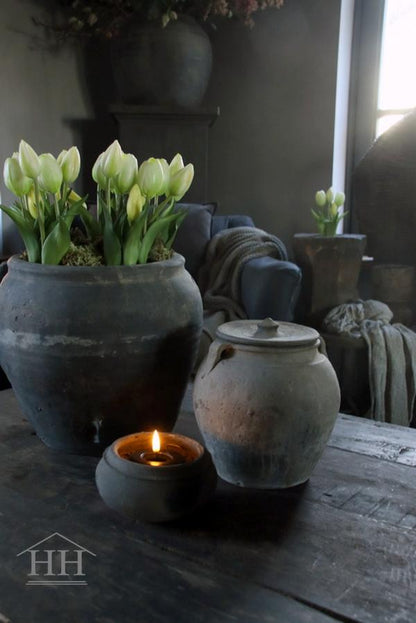 Witte kunst tulpen in pot | Hillary'sHome