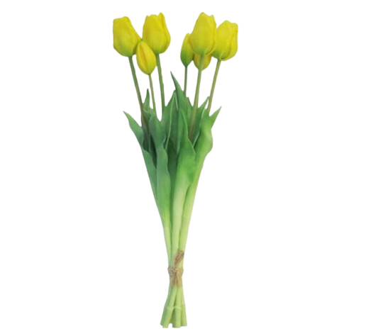 Lange kunst tulpen geel 47cm