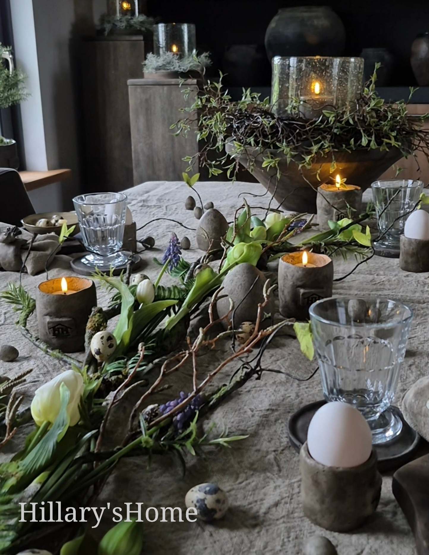 Kunst Takkenguirlande 145cm voor tafelstyling