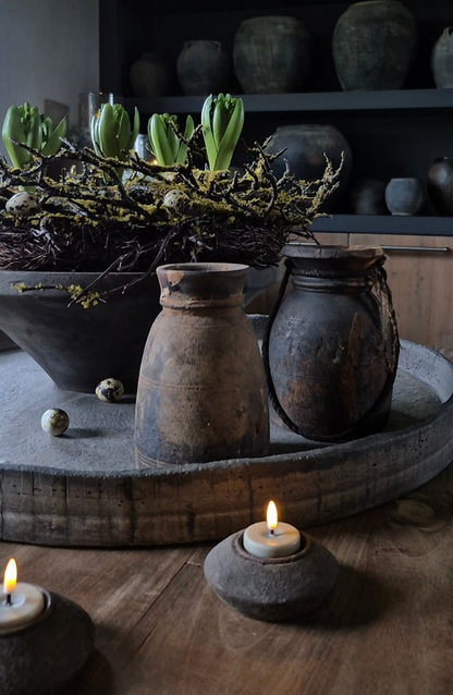 Grove takken kunstkrans met mos 40cm