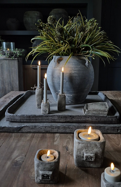 Kunstbloemen boeket groen naturel - gebonden