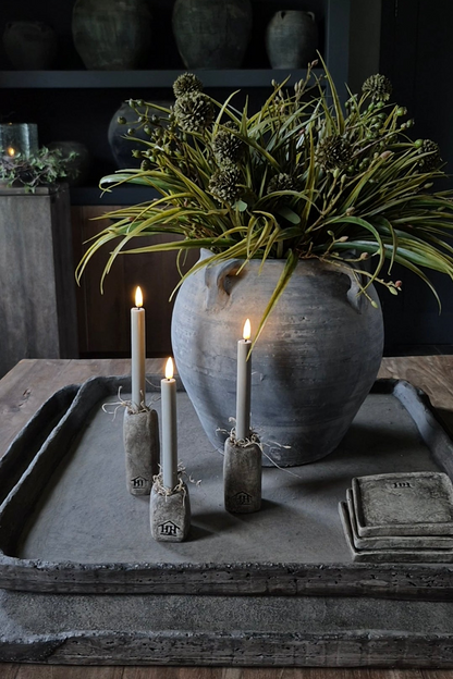 Kunstbloemen boeket groen naturel - gebonden