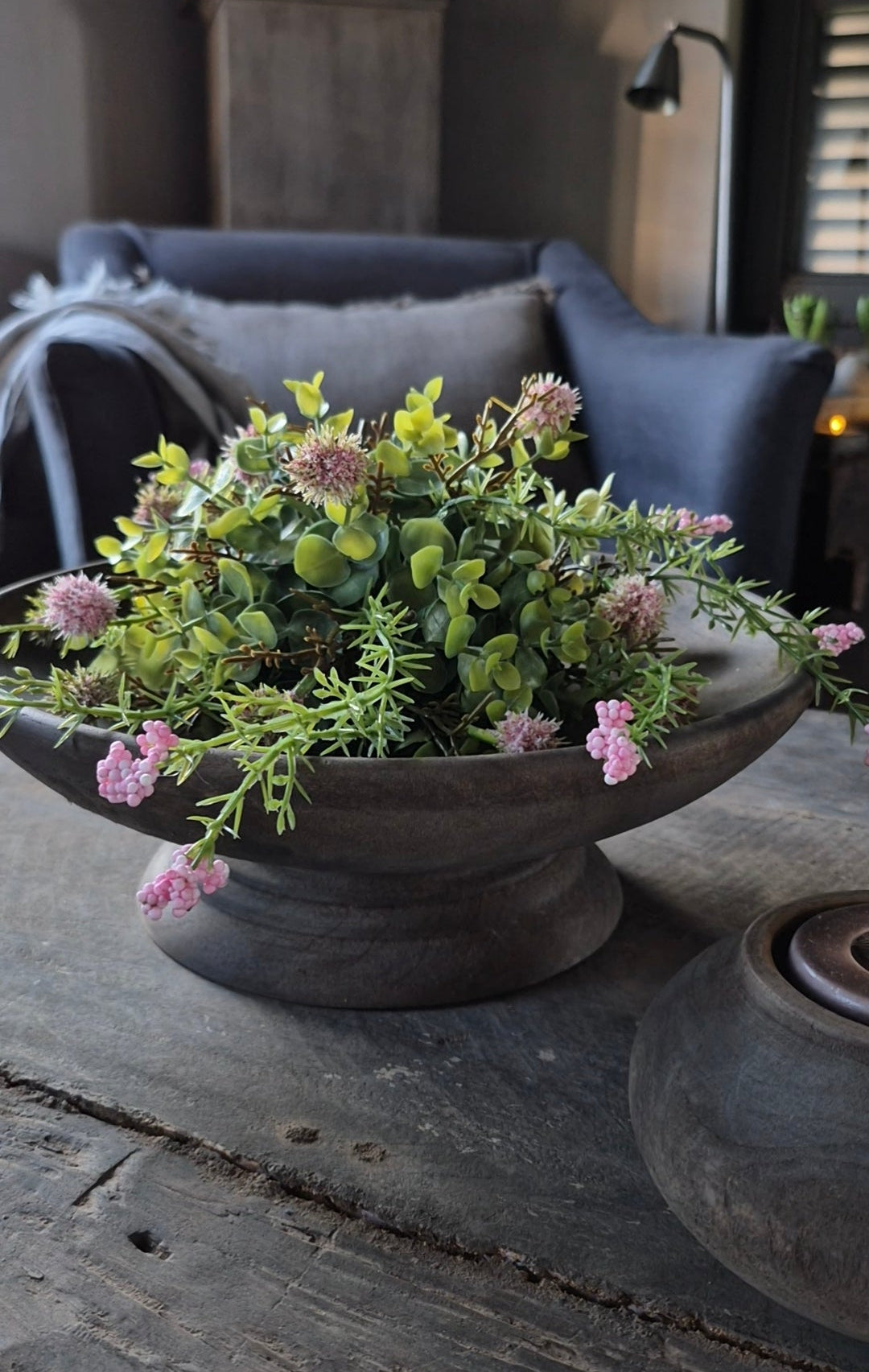 Halbes Kunstball-Tischteil S - rosa