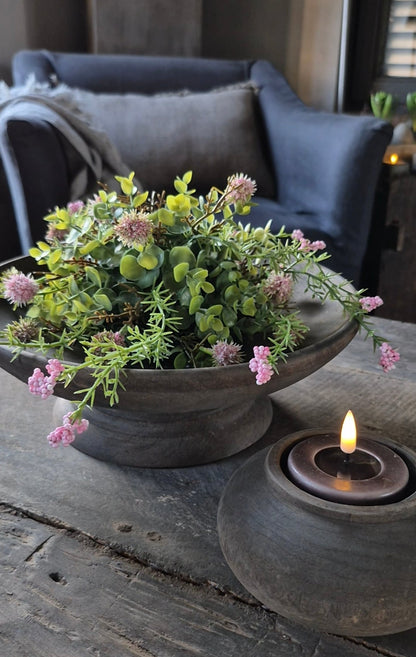 Halbes Kunstball-Tischteil S - rosa