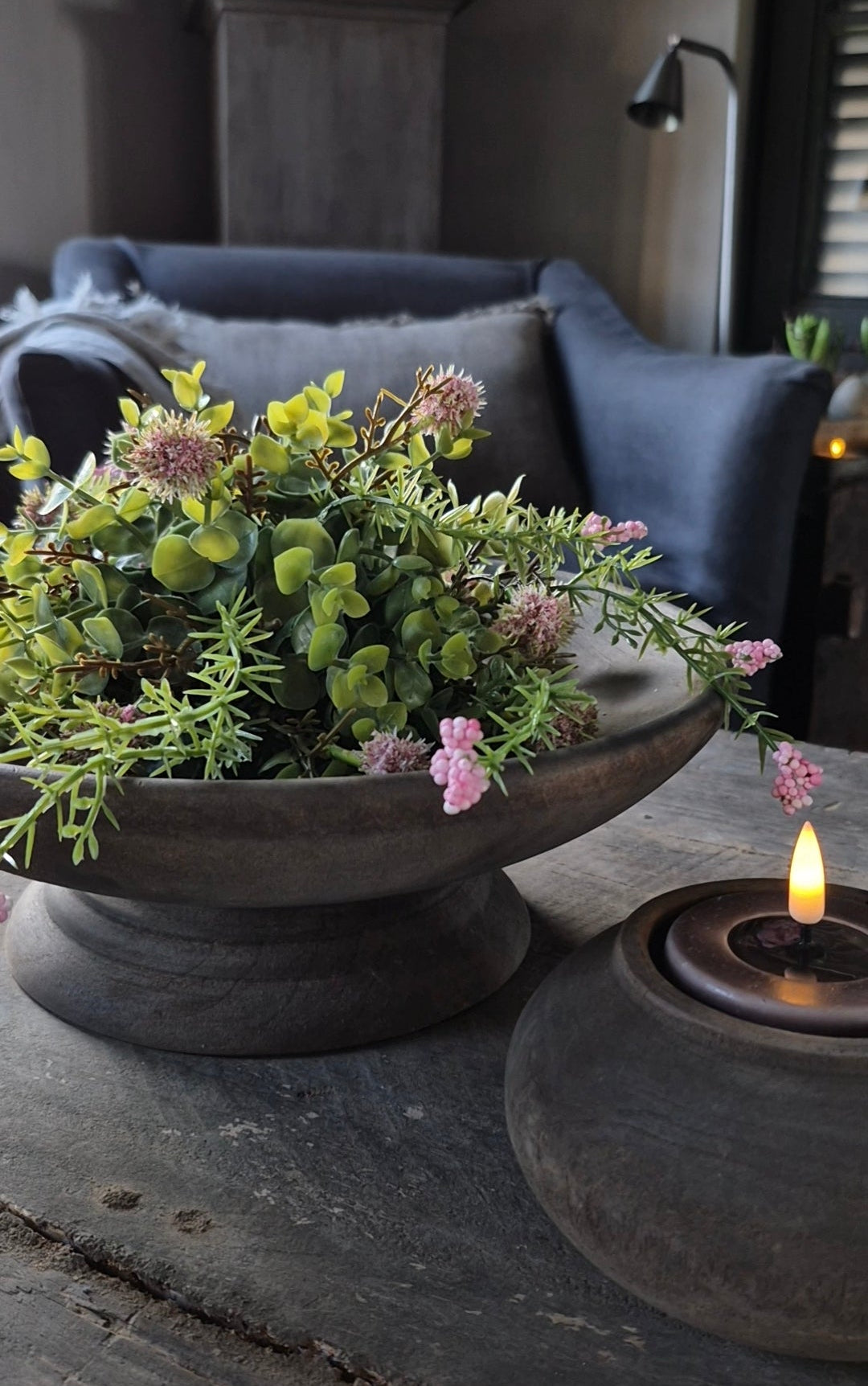 Halbes Kunstball-Tischteil S - rosa