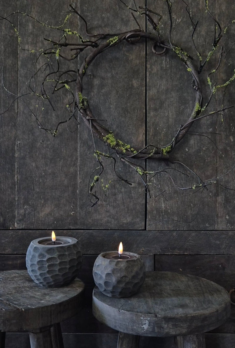 Artificial willow wreath - ⌀31cm