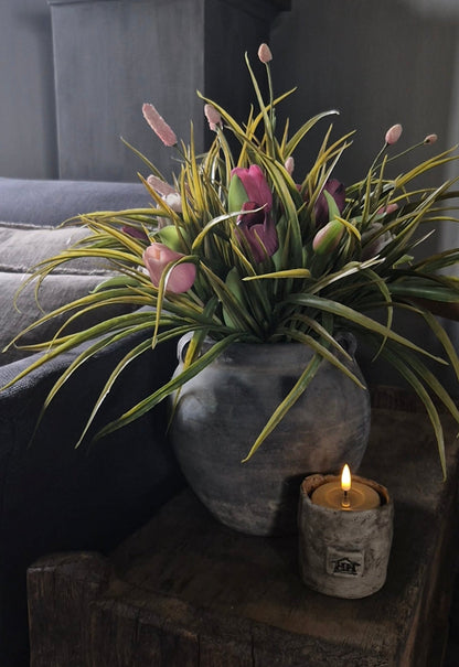 Kunsttulpen boeket mauve mix | gebonden