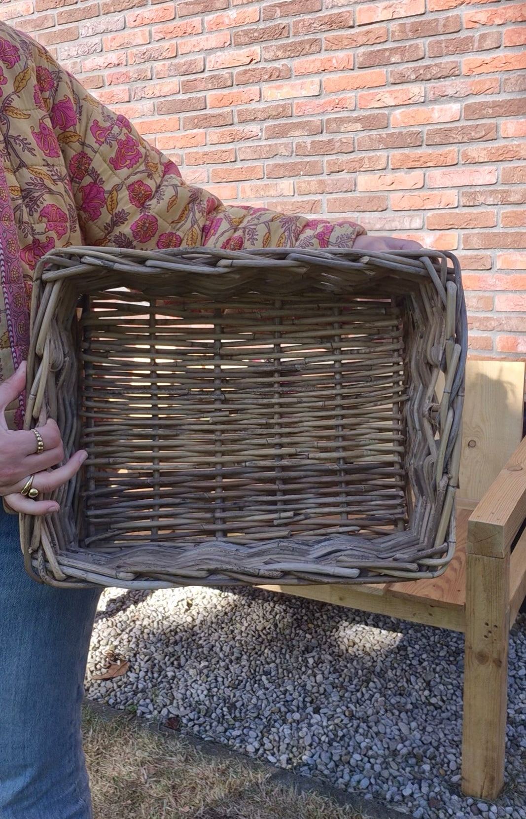 Rattan-Schubladenkorb 45x36xH14 cm natur