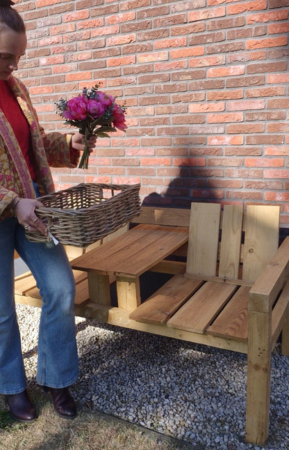 Rattan-Schubladenkorb 45x36xH14 cm natur