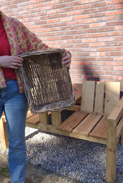 Rattan-Schubladenkorb 45x36xH14 cm natur