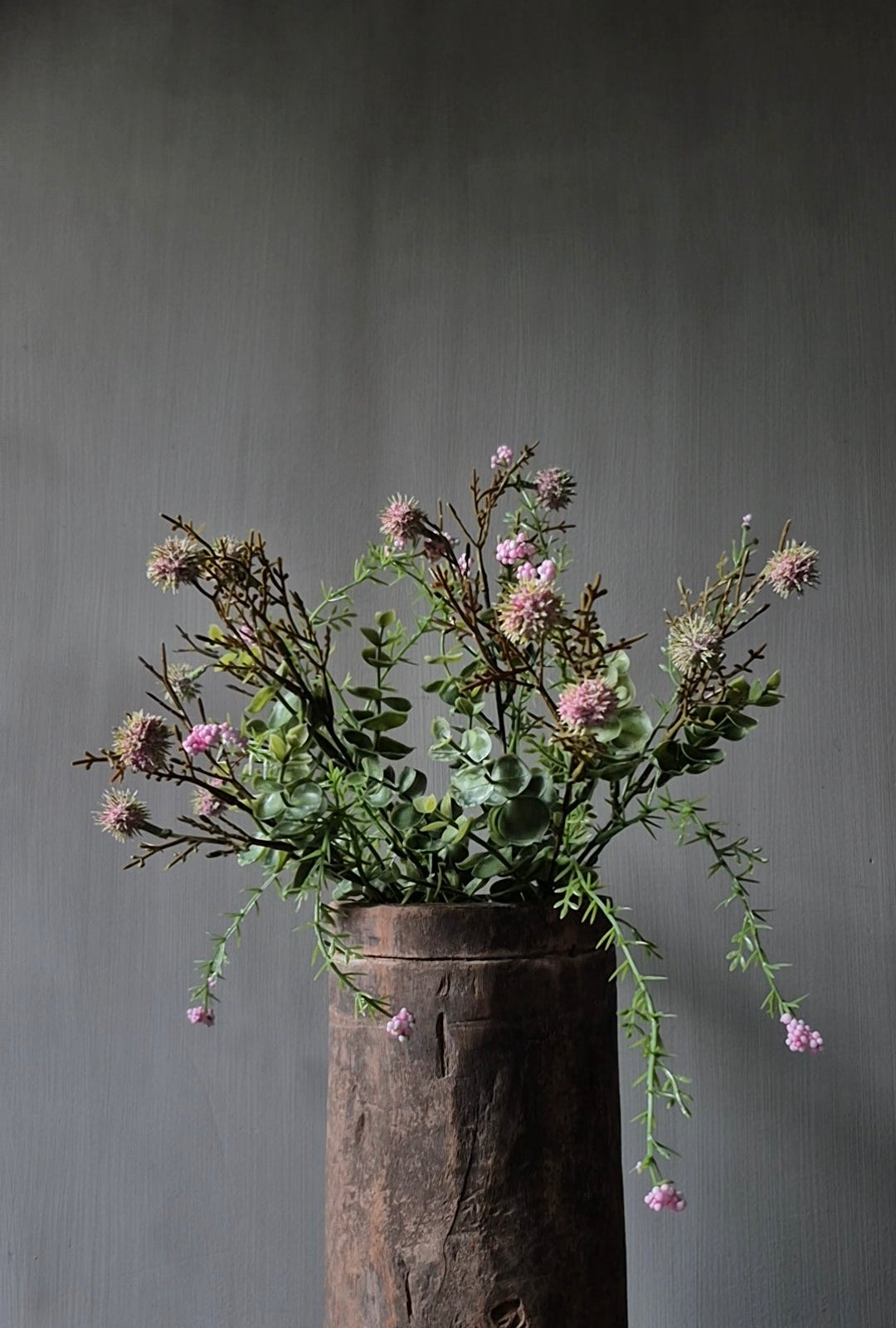 Echinops rosa Kunstzweig 36 cm