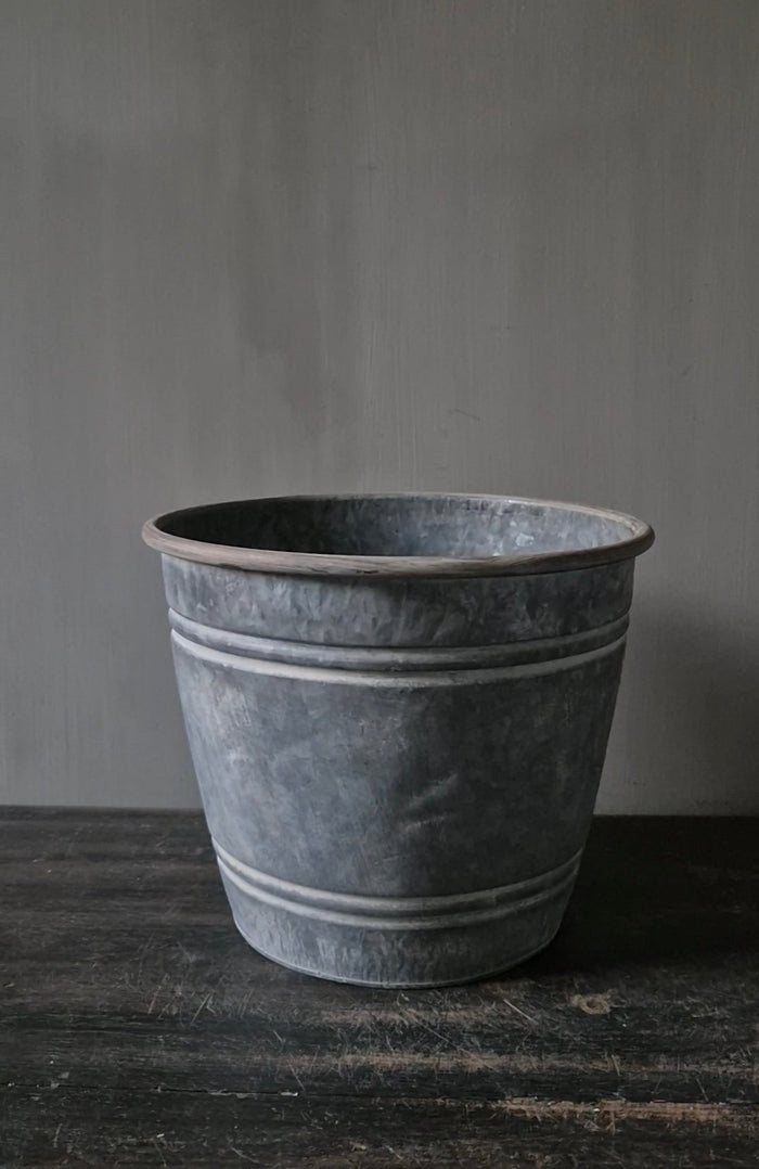 Runder Zinktopf 19cm