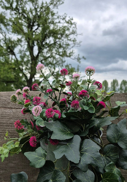 Bellis Kunstpflanze Rosa-Mix UV 36 cm