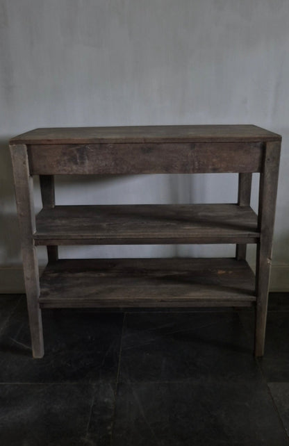 Wandtafel 2 laden met 2 legplanken 80x85x40cm