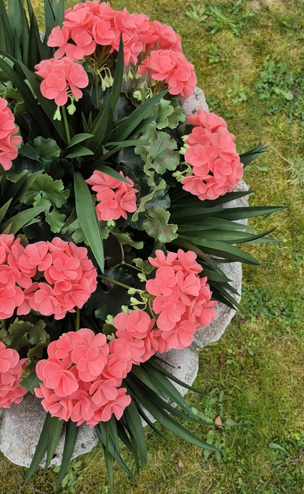 Liriope Kunstgras Strauß UV 40 cm