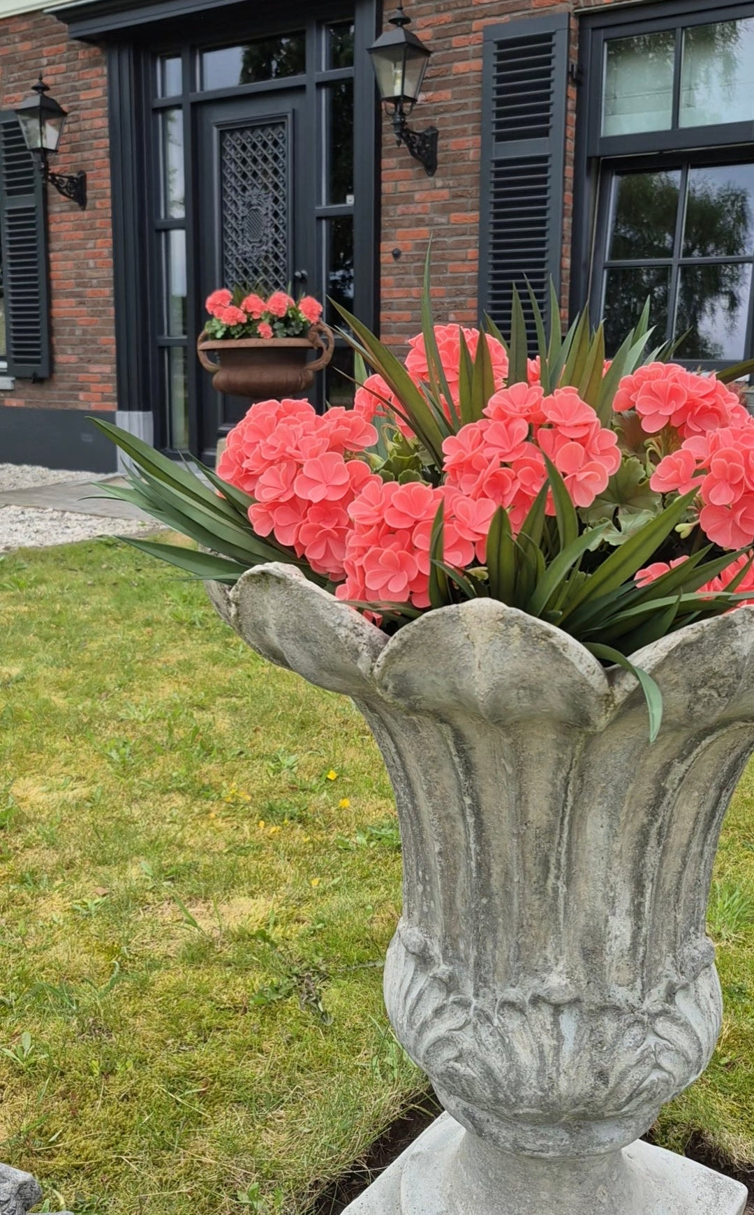 Liriope Kunstgras Strauß UV 40 cm