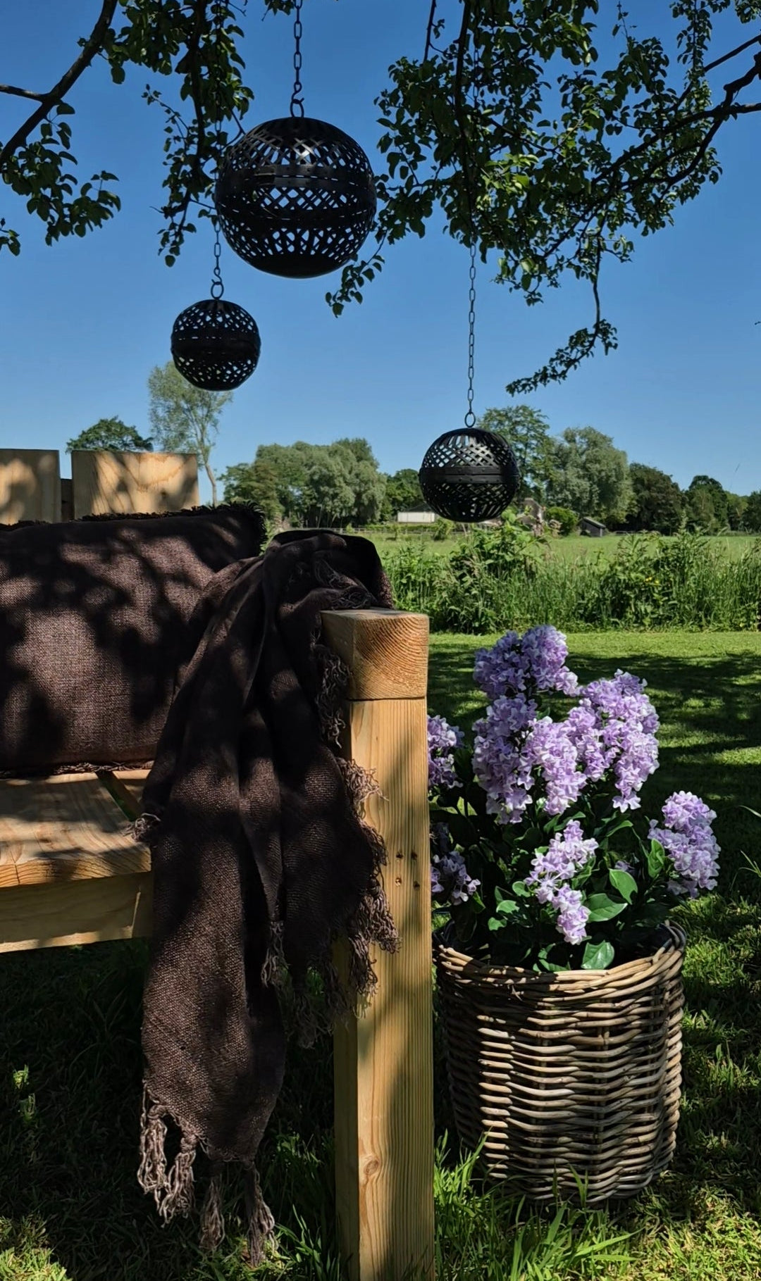 Marrakesch Hängelaternen Ball-Set - schwarz rost