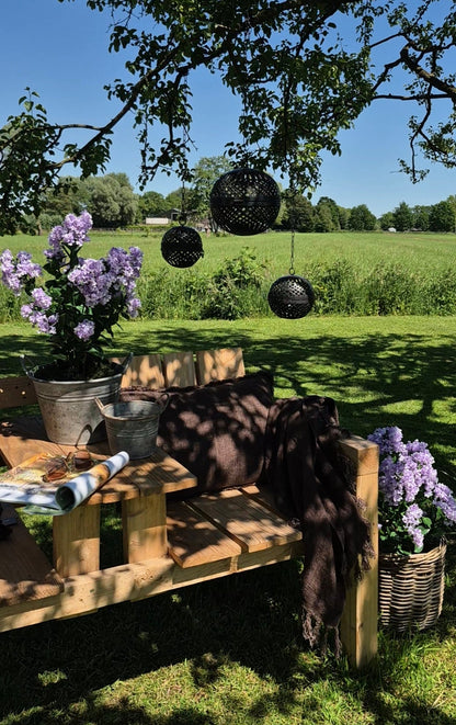 Marrakesch Hängelaternen Ball-Set - schwarz rost
